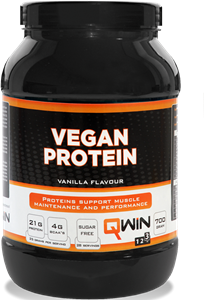QWIN Vegan Protein - Plantaardig Eiwit Poeder - Vanille - 700 gr