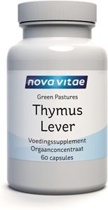 Nova Vitae Thymus lever concentraat - glandular 60 Capsules
