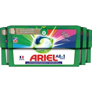 Ariel Pods All-in-1 Color Clean & Fresh Voordeelverpakking - 152 Wasbeurten (4x38)