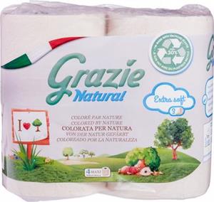 Grazie Natural Toiletpapier 3-laags 4st