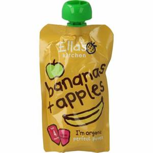 Ella's Kitchen Bananas & apples 4 maand knijpzak 120g