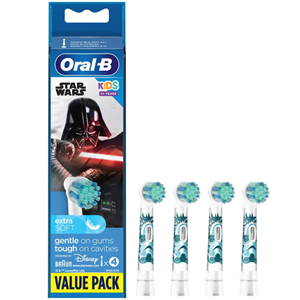 Oral-B Kids Star Wars opzetborstels - 4 stuks - Voordeelverpakking