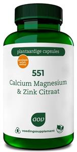 AOV 551 calcium magnesium & zink citraat 90 Vegetarische capsules