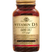 Solgar Vitamin D-3 15 Mcg/600IU 60 capsules
