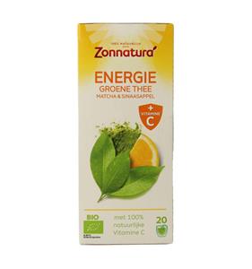Zonnatura Energie groene thee met vitamine C bio