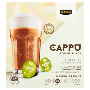 Jumbo umbo Cappuccino Dolce Gusto Compatibles 16 Cups