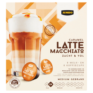 Jumbo umbo Latte Macchiato Caramel Dolce Gusto Compatibles 16 Cups