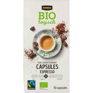 JUMBO umbo Espresso Koffiecups Biologisch 10 Stuks