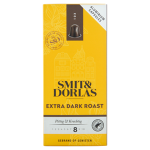SMIT&DORLAS mit & Dorlas Extra Dark Roast Koffiecups 10 Stuks bij Jumbo