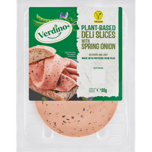 Verdino erdino PlantBased Deli Slices with Spring Onion 80g bij Jumbo