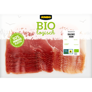 Jumbo umbo Biologische Rauwe Ham 100g