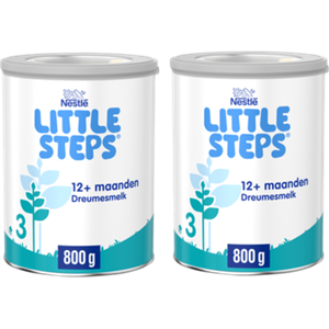 LITTLE STEPS ITTLE STEPS 3 Dreumesmelk standaard 12+ flesvoeding 2 x 800g bij Jumbo