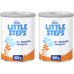 LITTLE STEPS ittle Steps 2 Opvolgmelk Standaard 6+ Maanden flesvoeding 2 x 800g bij Jumbo