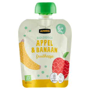 JUMBO umbo Biologisch Fruithapje 6+ Maanden Appel & Banaan 90g