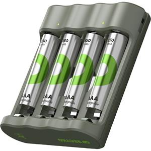 gpbatteries GP Batteries B441 Rundzellen-Ladegerät NiMH Micro (AAA), Mignon (AA)