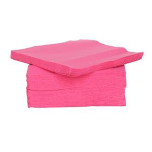 Cosy & Trendy 80x stuks luxe kwaliteit servetten fuchsia roze x cm -