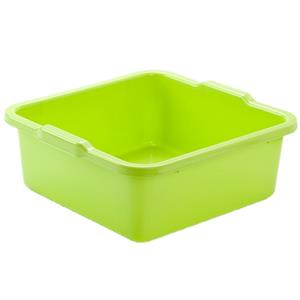 PlasticForte Kunststof teiltje/afwasbak vierkant 11 liter groen -