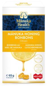 Manuka Health honing bonbons citroen mgo 400+ 15 stuks
