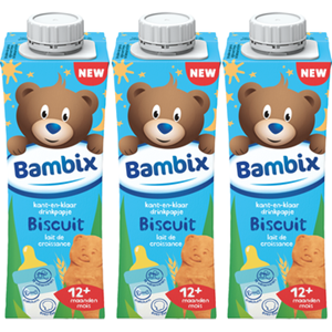 Bambix ambix Drinkpapje Biscuits 12+ Maanden 3x250ML bij Jumbo