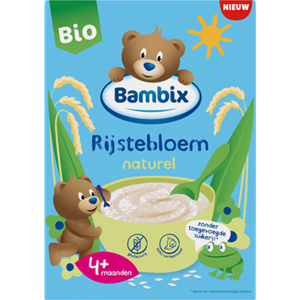 Bambix ambix Bio Granenpap Rijstebloem Naturel 4+ Maanden 180g bij Jumbo