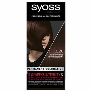 Syoss Classic Haarverf 3-28 Dark Chocolate - Voordeelverpakking - 3 stuks