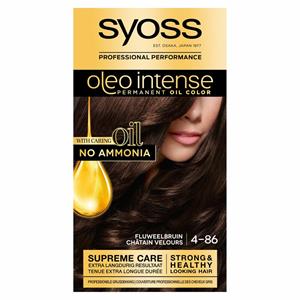 Syoss Oleo Intense Haarverf - 4-86 Fluweelbruin - Voordeelverpakking - 3 stuks