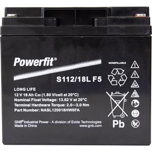 gnbpowerfit GNB Powerfit Powerfit S112/18L F5 S112/18LF5 Bleiakku 12V 18Ah Blei-Vlies (AGM) (B x H x T) 181.5 x