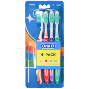 Oral-B Shiny Clean Medium Tandenborstels - 4 stuks