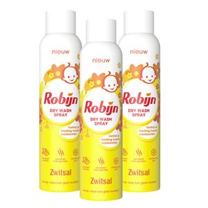 Zwitsal  Robijn Dry Wash Spray - Kleding Opfrisser - 3 x 200ml - Voordeelpack