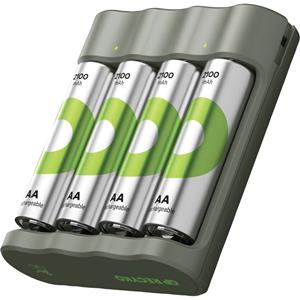 gpbatteries GP Batteries B441 Rundzellen-Ladegerät NiMH Micro (AAA), Mignon (AA)