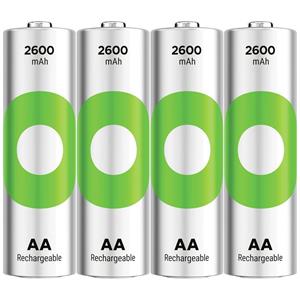 gpbatteries GP Batteries ReCyko Mignon (AA)-Akku NiMH 2600 mAh 1.2V 4St.