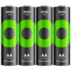 gpbatteries GP Batteries ReCyko Pro Mignon (AA)-Akku NiMH 2000 mAh 1.2V 4St.