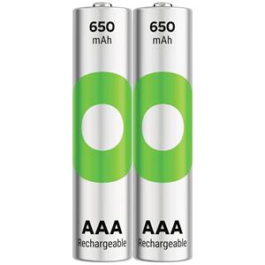 gpbatteries GP Batteries ReCyko Micro (AAA)-Akku NiMH 650 mAh 1.2V 2St.