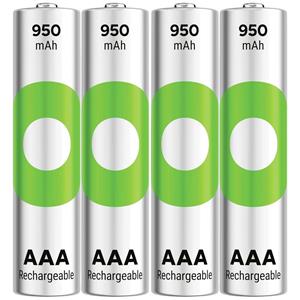 gpbatteries GP Batteries ReCyko Micro (AAA)-Akku NiMH 950 mAh 1.2V 4St.