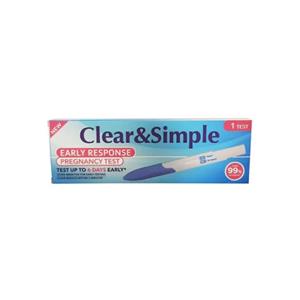 Clear&Simple Clear & Simple - Zwangerschapstest Early - 1 Test