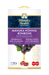 Manuka health Honing Zwarte Bes MGO 400+ zuigtabletten
