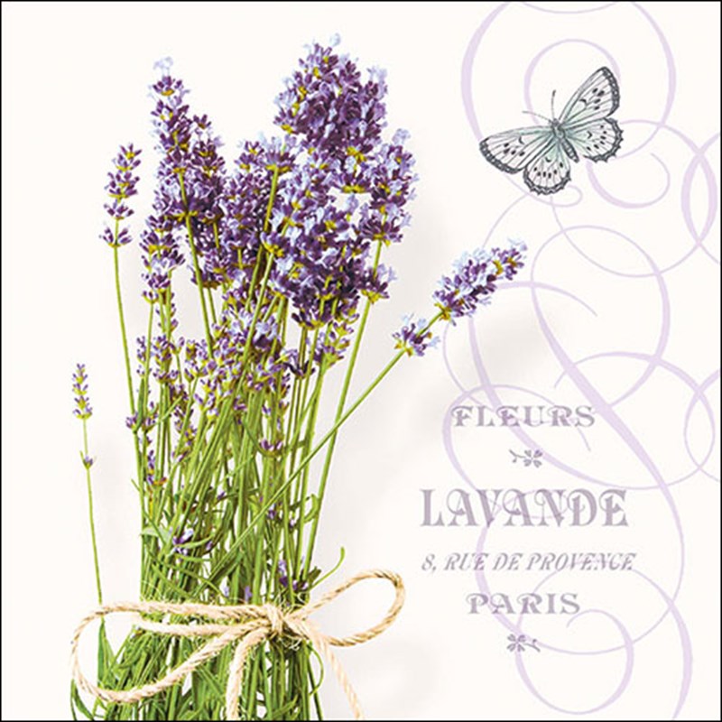 Ambiente Servetten 33x33cm Bunch Of Lavender