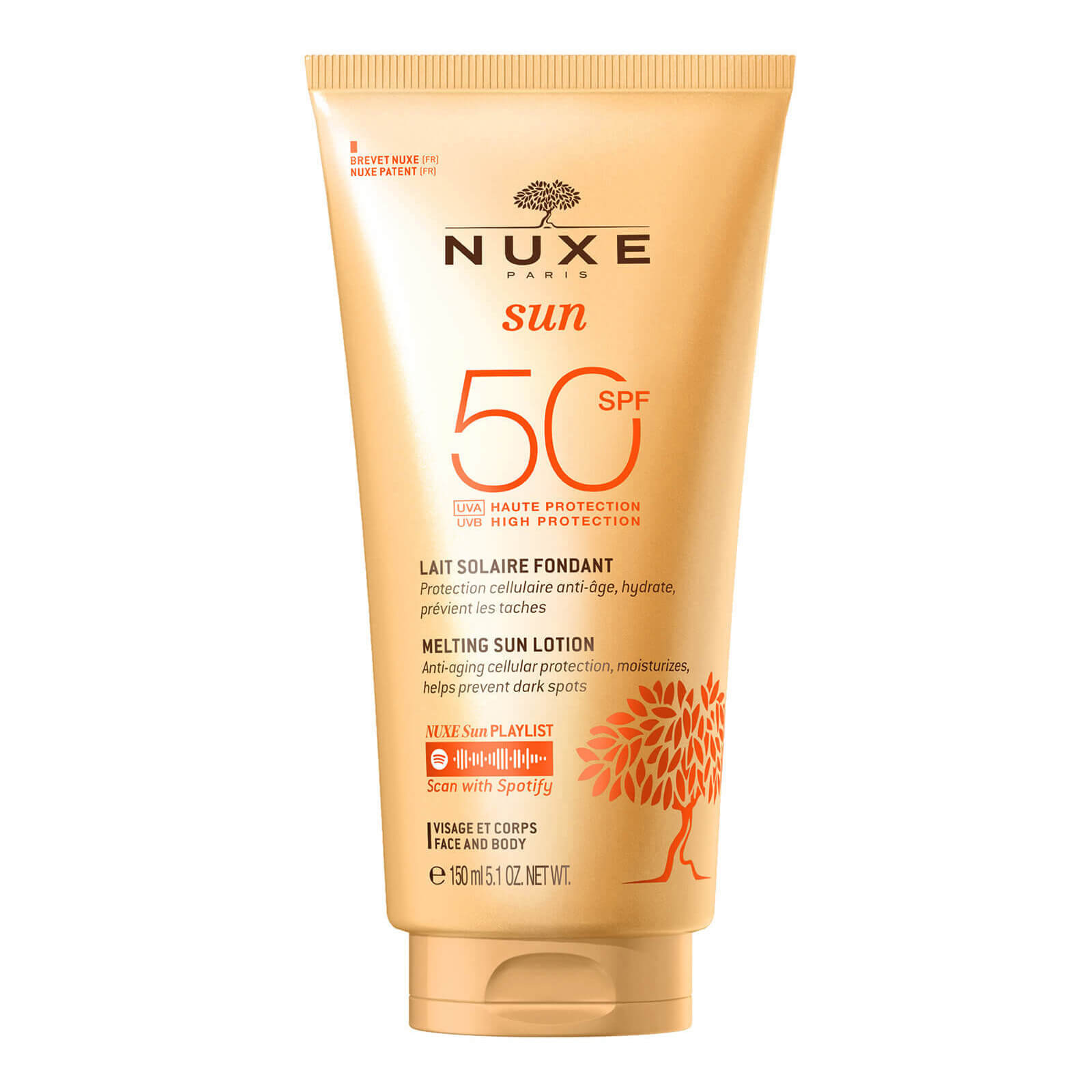 NUXE Sun Melting Cream Face Body 150 Ml  -  Sun  Sun Melting Cream Face&body 150 Ml