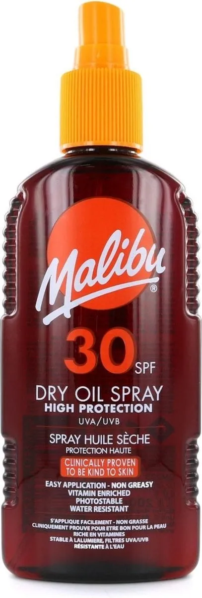 Malibu Dry Oil Zonnebrand Spray SPF30 - 200ml