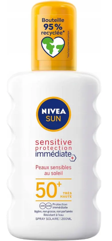Nivea Sun Sensitive Protection Zonnebrand Spray SPF50 - 200ml