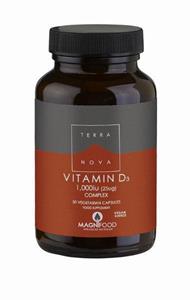 Terranova Vitamine d3 1000iu complex 50 Vegan capsules