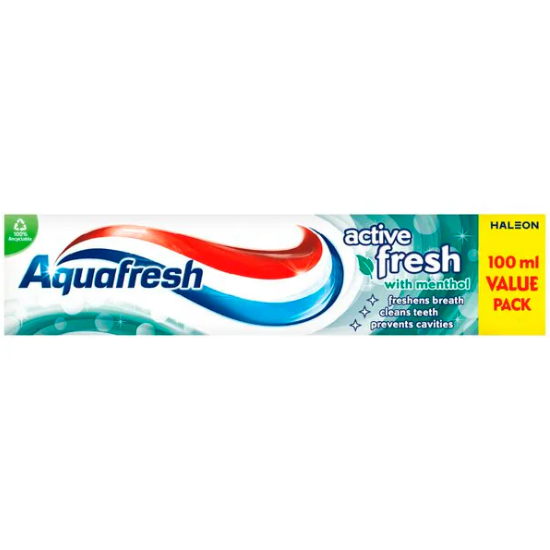 Aquafresh Active Fresh Menthol Tandpasta - 100 ml