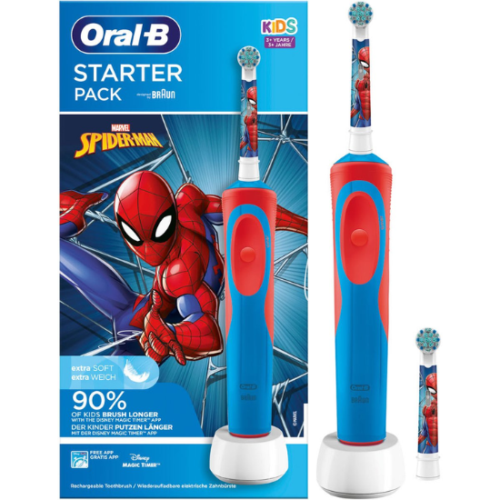 Oral-B Kids Spider-Man Starter Pack + 1 extra opzetborstel