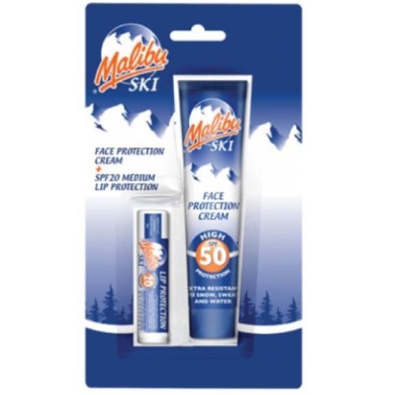 Malibu Ski Duopack Lippenbalsem & Gezichtsbescherming SPF 50