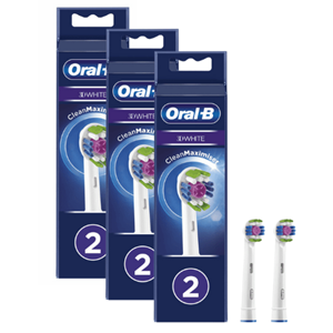 Oral-B 3D White Opzetborstels - 6 Stuks - Voordeelverpakking