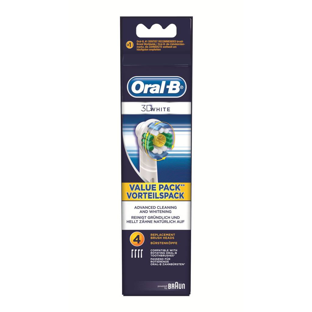 Oral-B Oral B Opzetborstels EB 18 3D White - 4 stuks