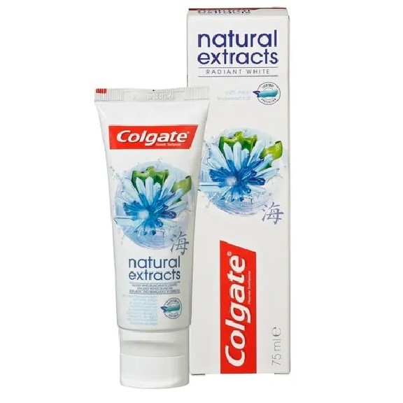 Colgate Tandpasta 75 ml Natural Extract Stralende Witheid