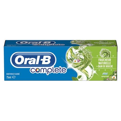 Oral-B Oral B Tandpasta Complete Natuurlijk Fris +Mondwater - 75 ml