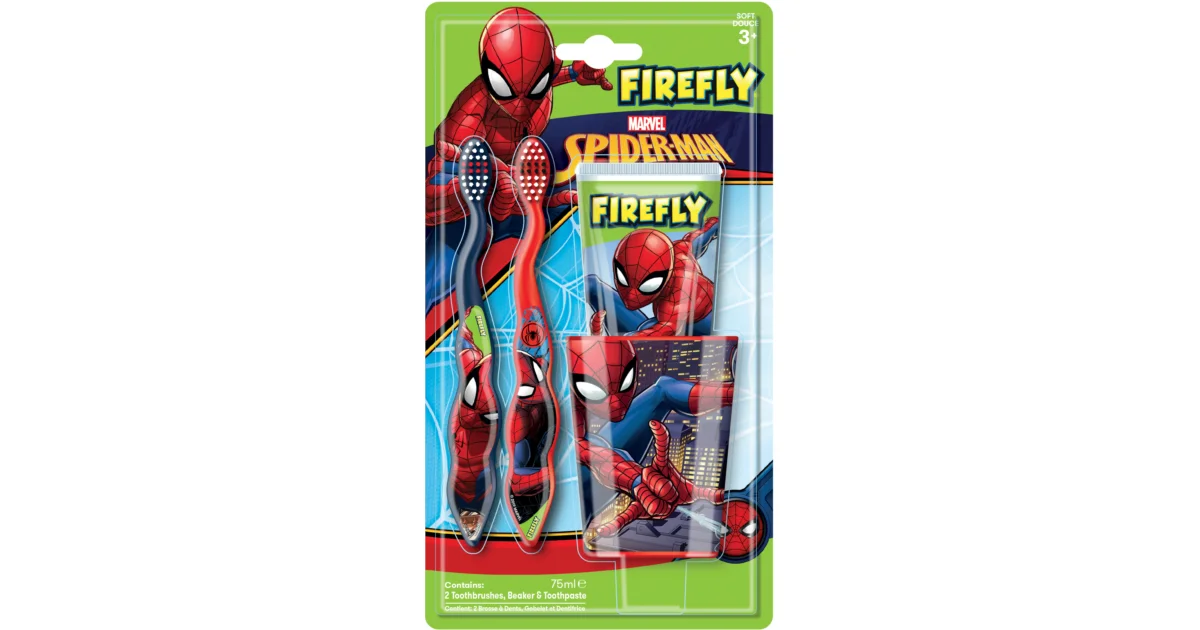 Firefly Spiderman - Marvel  - Tandenpoets Set