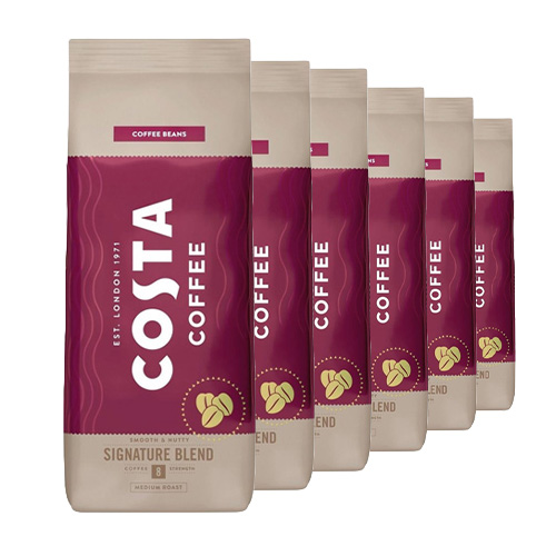 Costa Coffee  Signature Blend Medium Roast Bonen - 6x 1kg